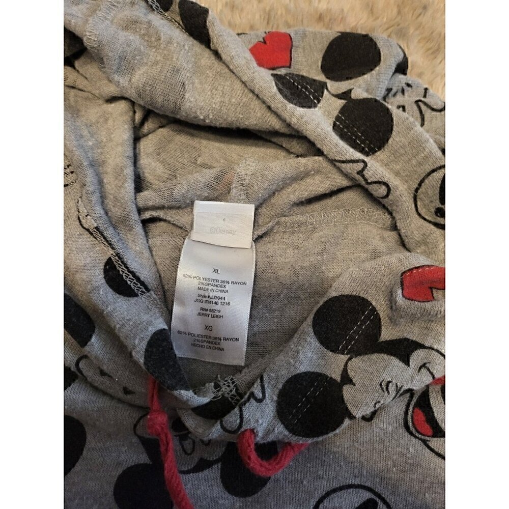 Disney All-Over Print Mickey Mouse Pullover Sweatshirt Hoodie Women's Size XL - Picture 6 of 6